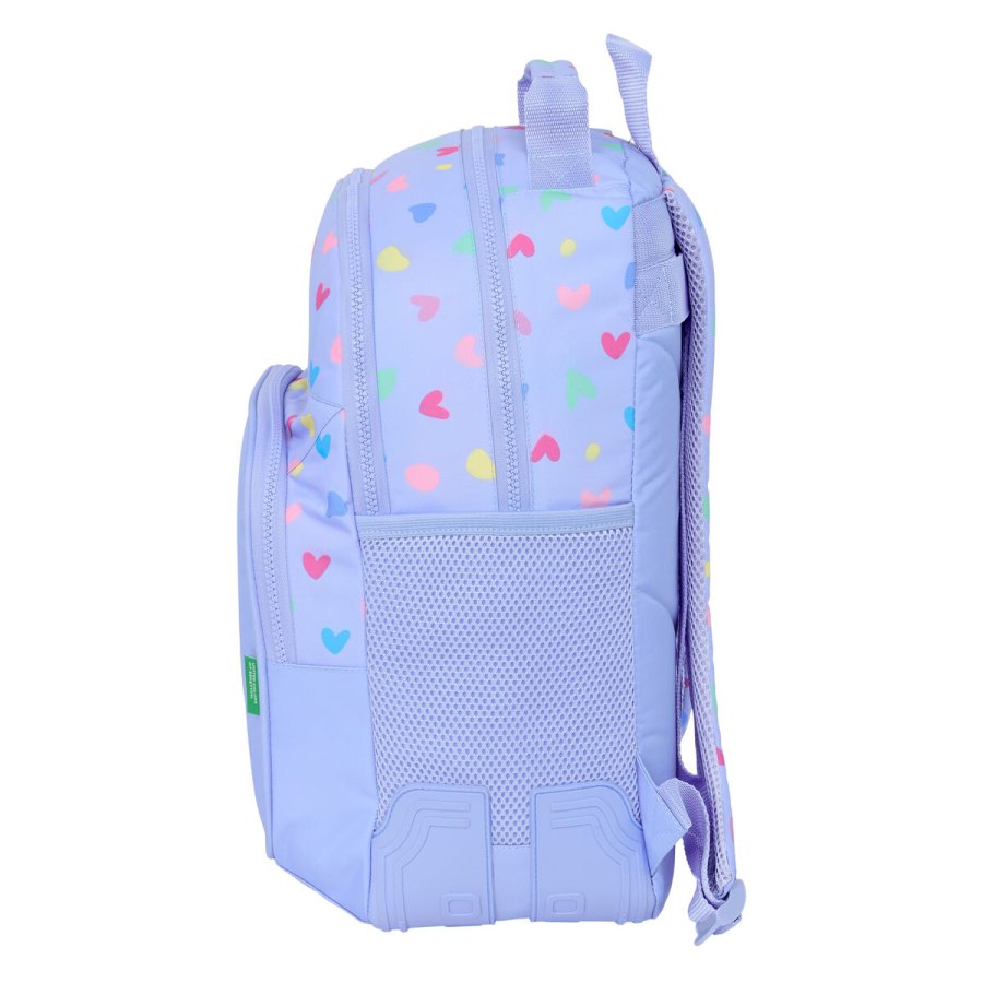 Skoletaske Benetton Lila Syren 32 x 42 x 15 cm #2
