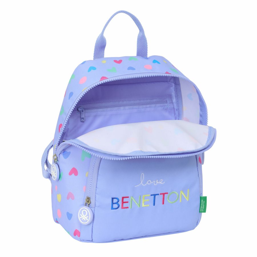 Casual Rygsk Benetton Lila Syren 25 x 30 x 13 cm #1
