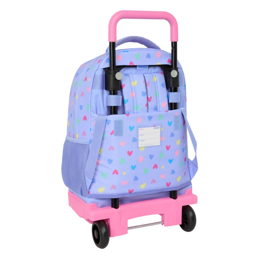 Skoletaske Benetton Lila Syren 33 x 45 x 22 cm #3