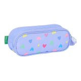 Dobbelt carry-all Benetton Lila Syren 21 x 8 x 6 cm #2