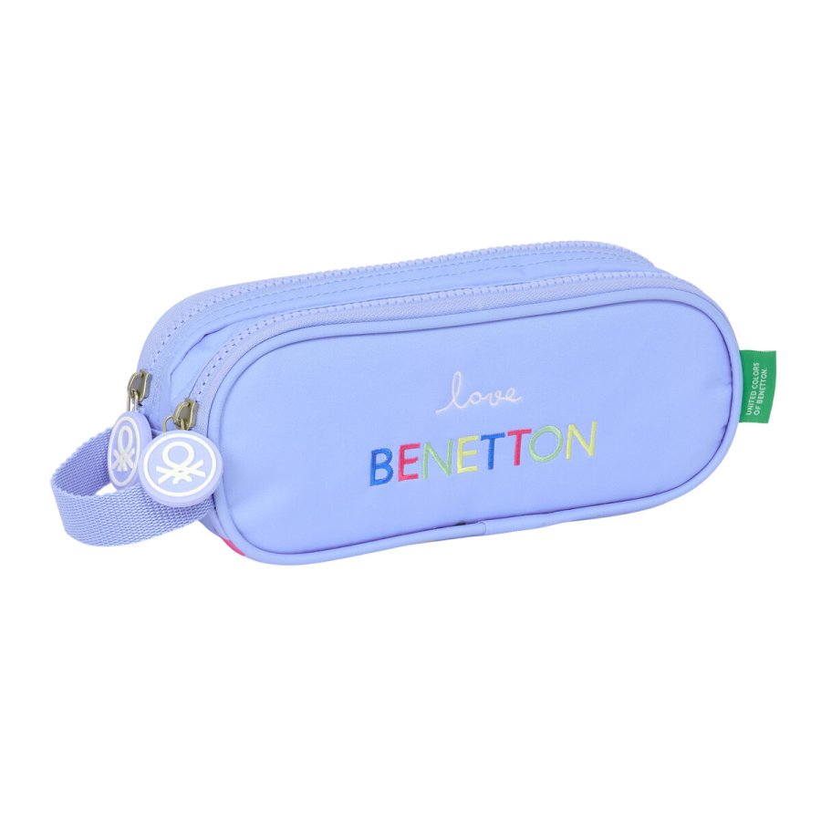 Dobbelt carry-all Benetton Lila Syren 21 x 8 x 6 cm #1