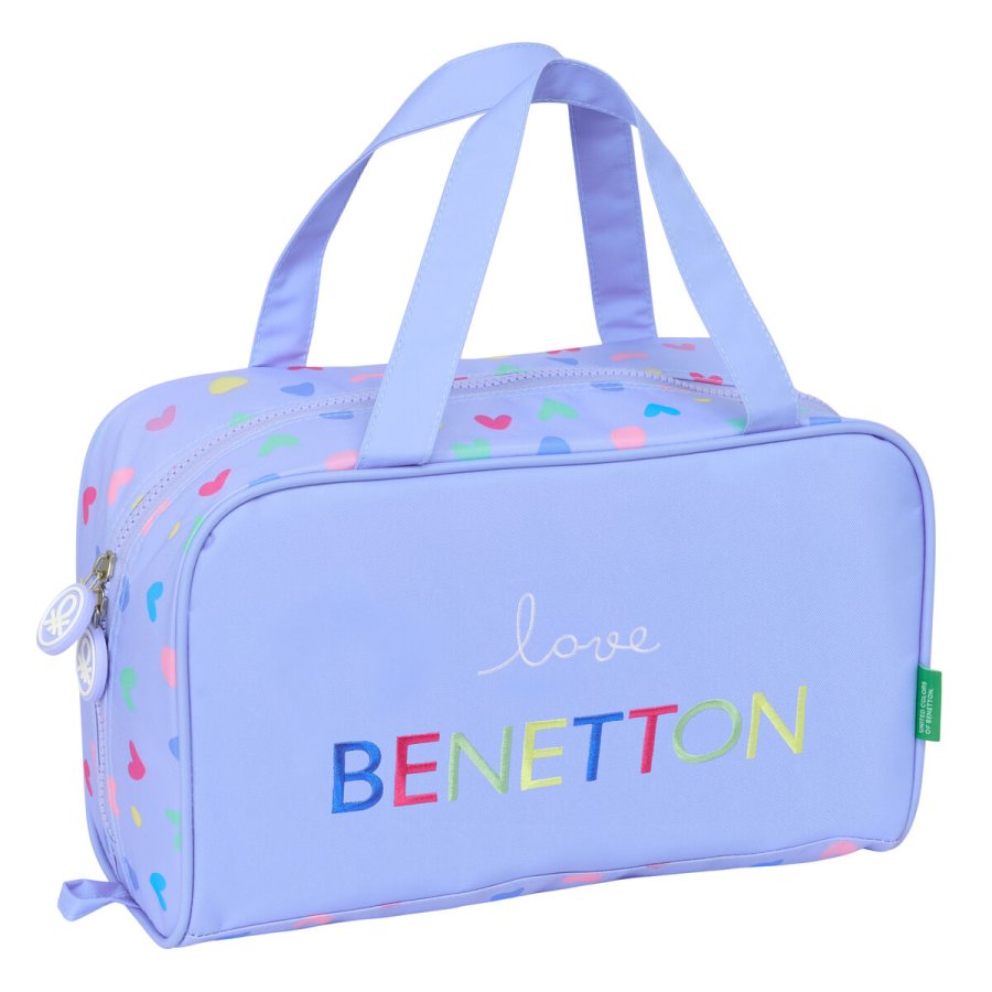 Rejsetoilettaske Benetton Lila Syren 31 x 14 x 19 cm #1