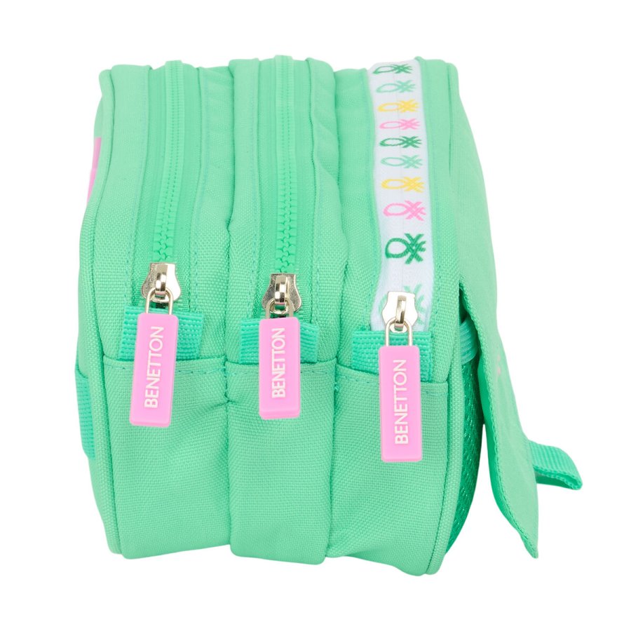 Tredobbelt bretaske Benetton Mint Grn 21,5 x 10 x 8 cm #2
