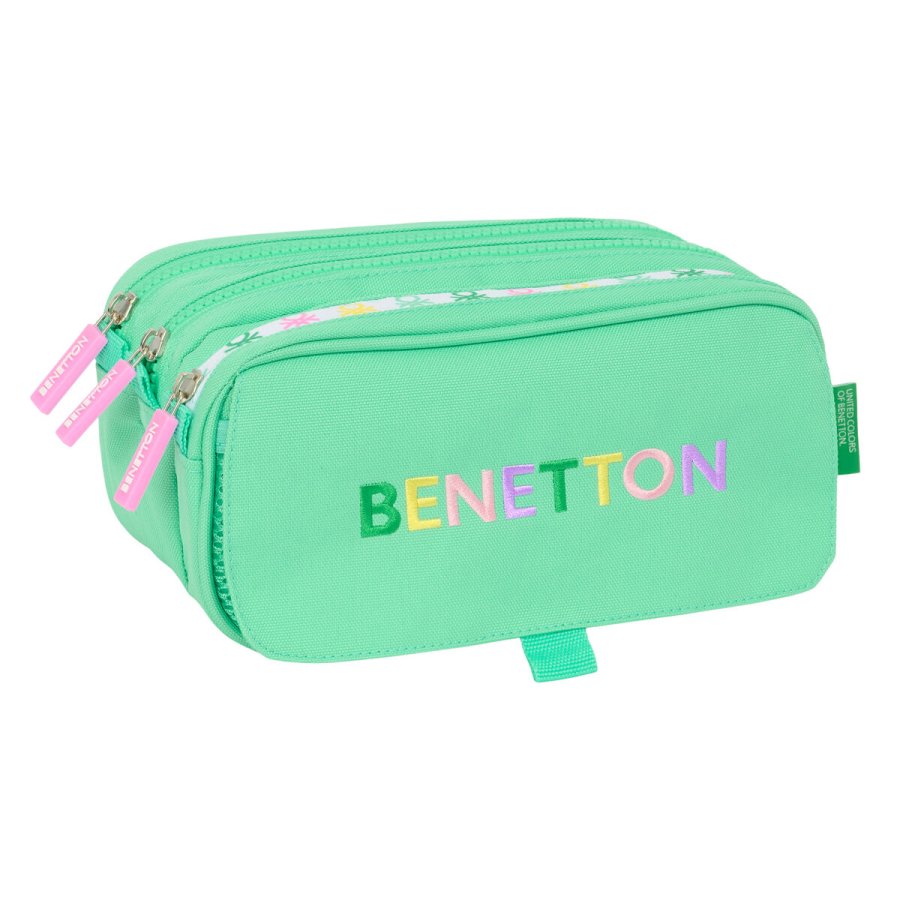 Tredobbelt bretaske Benetton Mint Grn 21,5 x 10 x 8 cm #1
