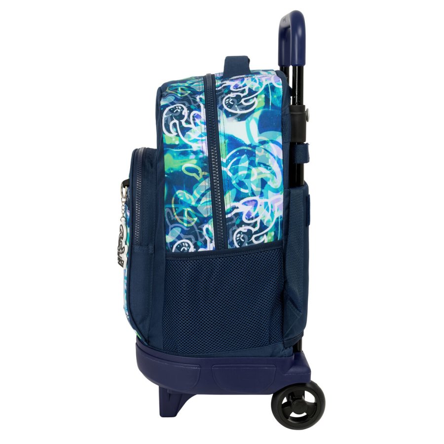 Skolerygsk med Hjul El Nio Kook Marinebl 33 x 45 x 22 cm #3