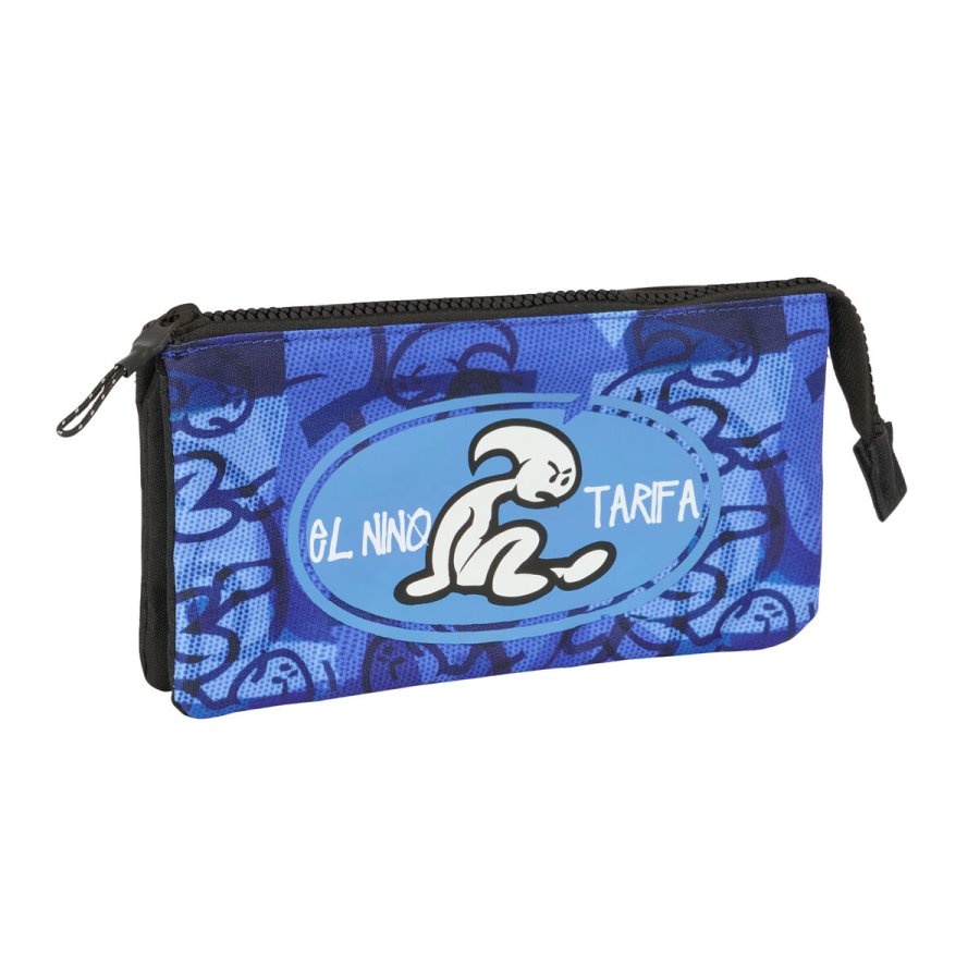 Tredobbelt bretaske El Nio Roller Bl Sort 22 x 12 x 3 cm #1