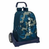 Skolerygsk med Hjul Kelme Epic Marinebl 32 x 44 x 16 cm #1