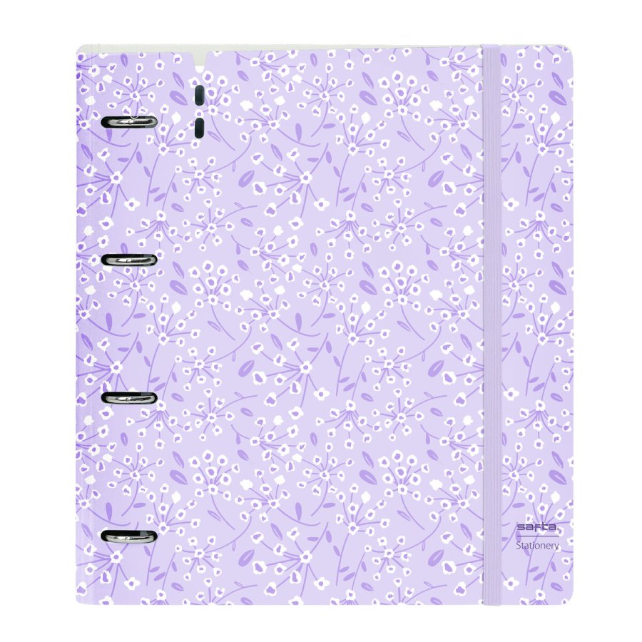 Ringbind Safta Light purple flowers Lilla 27 X 32 X 4 cm #1