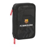 Dobbelt penalhus F.C. Barcelona Black Sort 12.5 x 19.5 x 4 cm 29 Dele #1