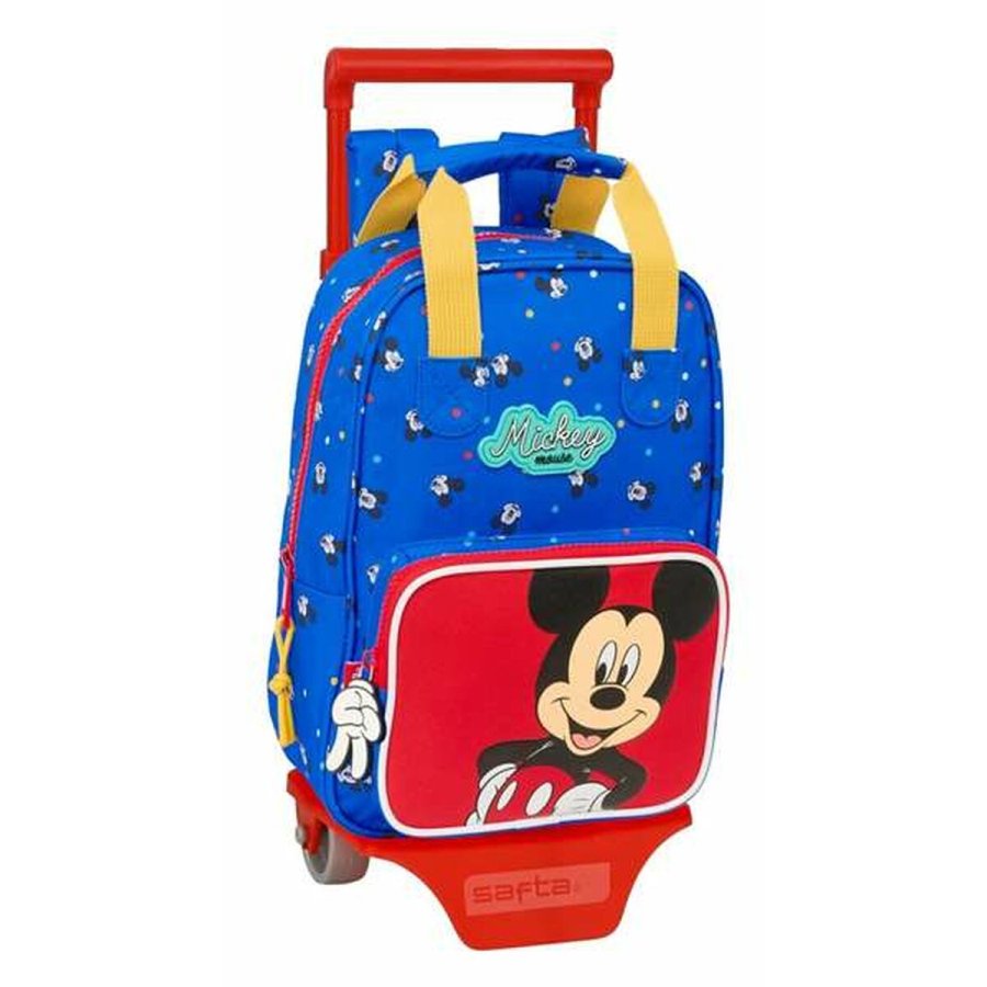 Skolerygsk med Hjul Mickey Mouse 20 x 28 x 8 cm #1