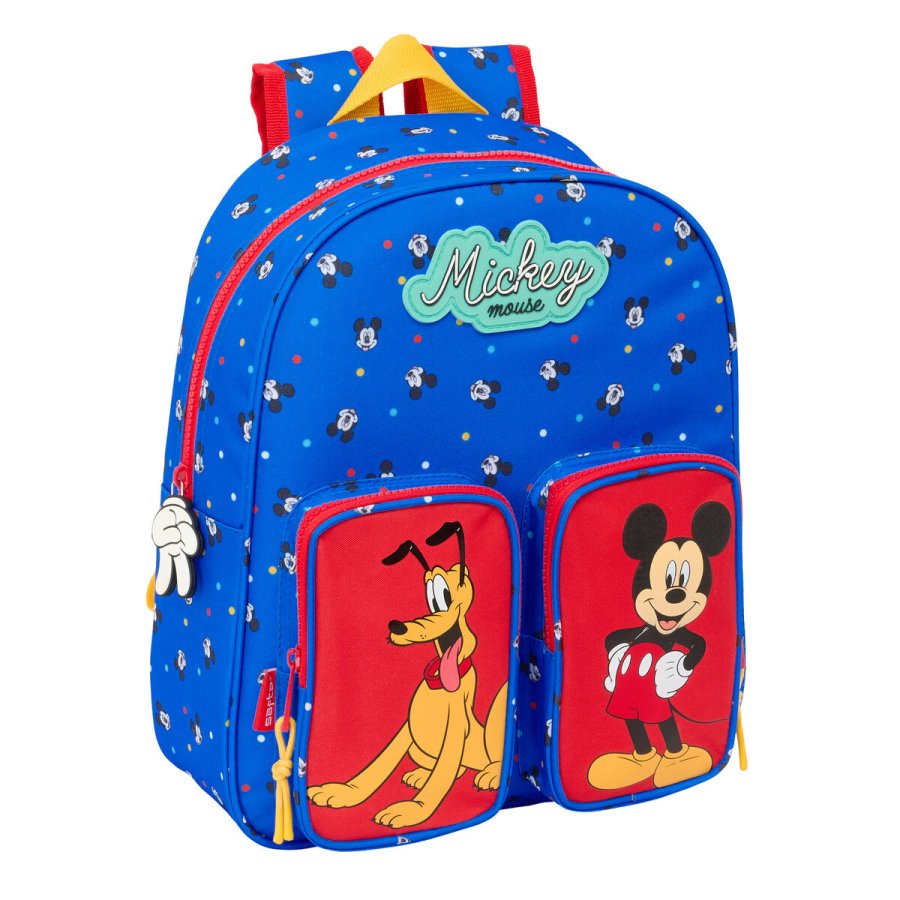 Skoletaske Mickey Mouse Clubhouse Good day Bl 28 x 34 x 10 cm #1