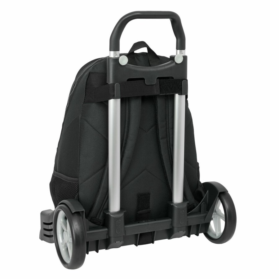 Skolerygsk med Hjul Munich Topo Sort 32 x 44 x 16 cm #2