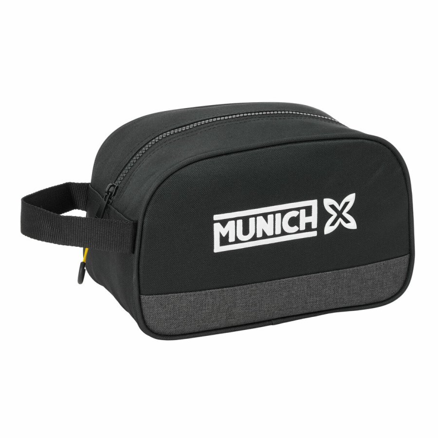 Rejsetoilettaske Munich Topo Sort 26 x 15 x 12 cm #1