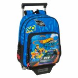 Skolerygsk med Hjul Hot Wheels Let's race Bl Sort 27 x 10 x 67 cm #1