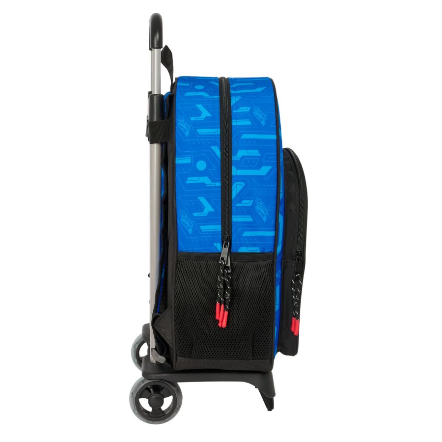 Skolerygsk med Hjul Hot Wheels Let's race Bl Sort 33 x 42 x 14 cm #3