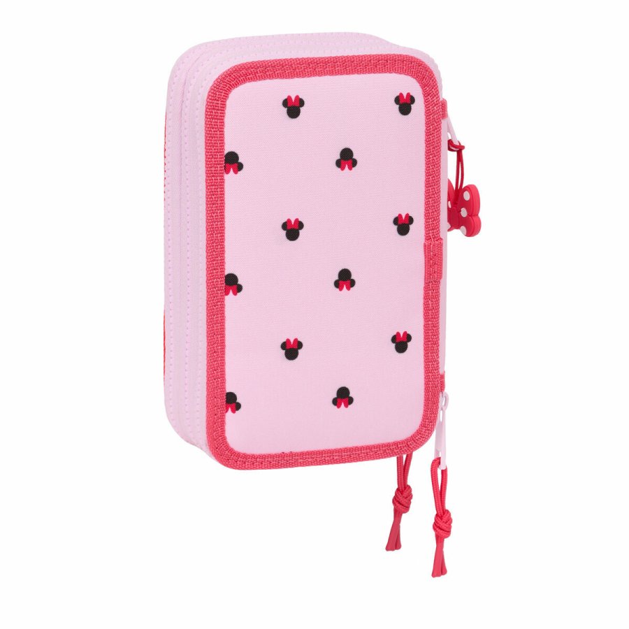 Tredobbelt Penalhus Minnie Mouse Naive Pink 12,5 x 19,5 x 5,5 cm 37 Dele #3