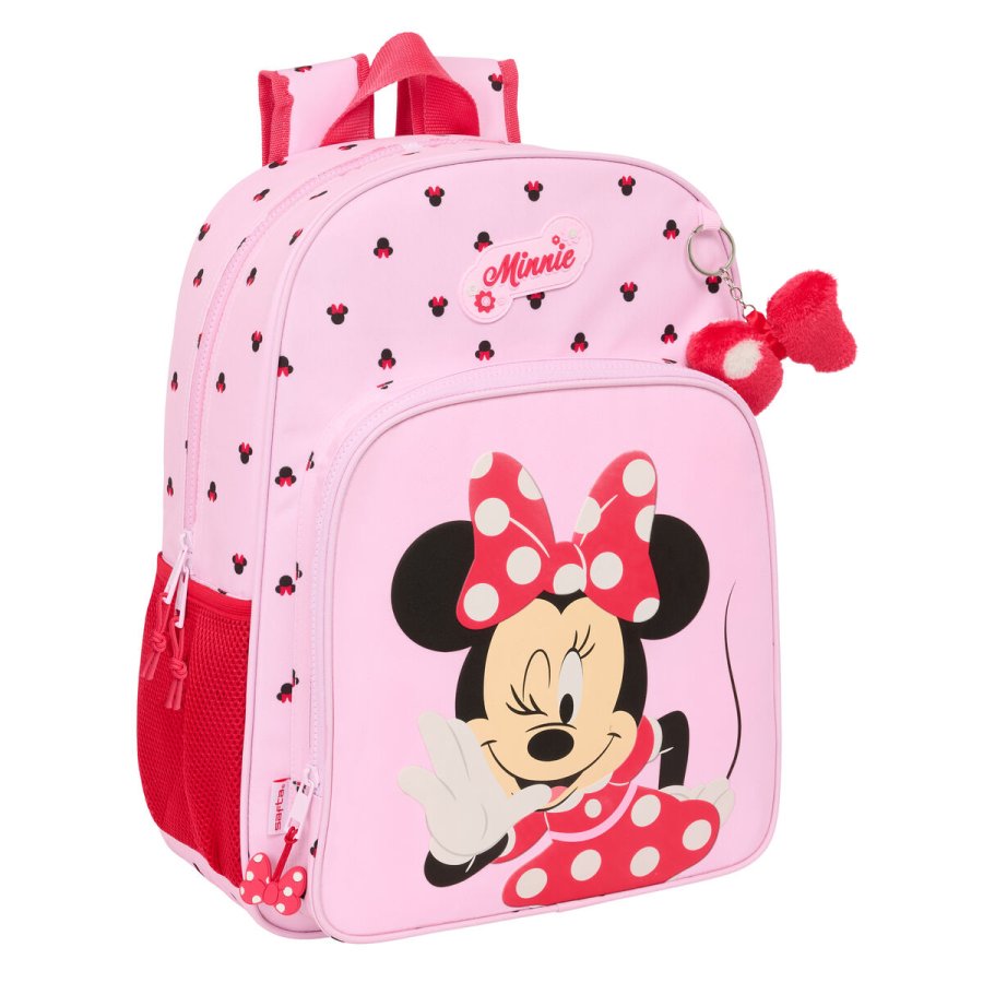 Skoletaske Minnie Mouse Naive Pink 33 x 42 x 14 cm #1