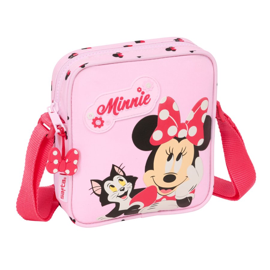 Skuldertaske Minnie Mouse Naive Pink 16 x 18 x 4 cm #1