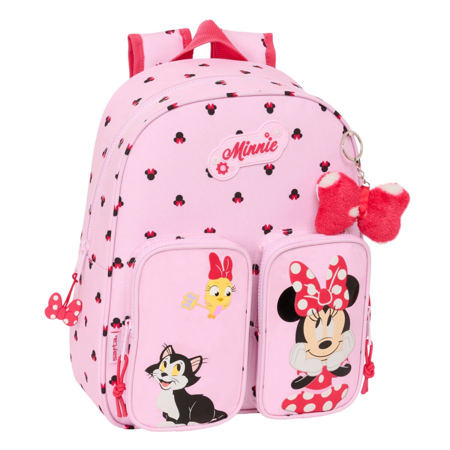 Skoletaske Minnie Mouse Naive Pink 28 x 34 x 10 cm #1