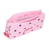 Tredobbelt bretaske Minnie Mouse Naive Pink 22 x 12 x 3 cm #2
