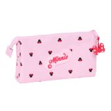 Tredobbelt bretaske Minnie Mouse Naive Pink 22 x 12 x 3 cm #3