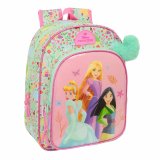 Skoletaske Disney Princess Bloom Pink Akvamarin 26 x 34 x 11 cm #1