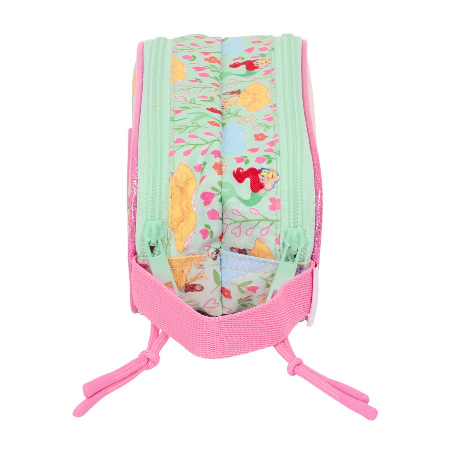 Dobbelt carry-all Disney Princess Bloom Grn Pink 21 x 8 x 6 cm #2