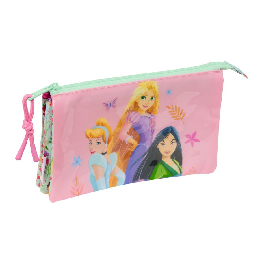 Tredobbelt bretaske Disney Princess Bloom Grn Pink 22 x 12 x 3 cm #1