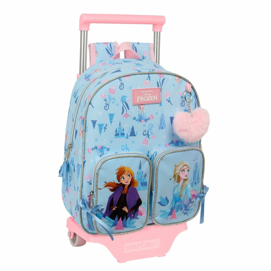 Skolerygsk med Hjul Frozen Ice magic Bl 28 x 34 x 10 cm #1