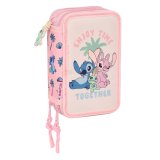 Penalhus med Tilbehr Lilo & Stitch Beach Pink 12,5 x 19,5 x 5,5 cm 37 Dele #1