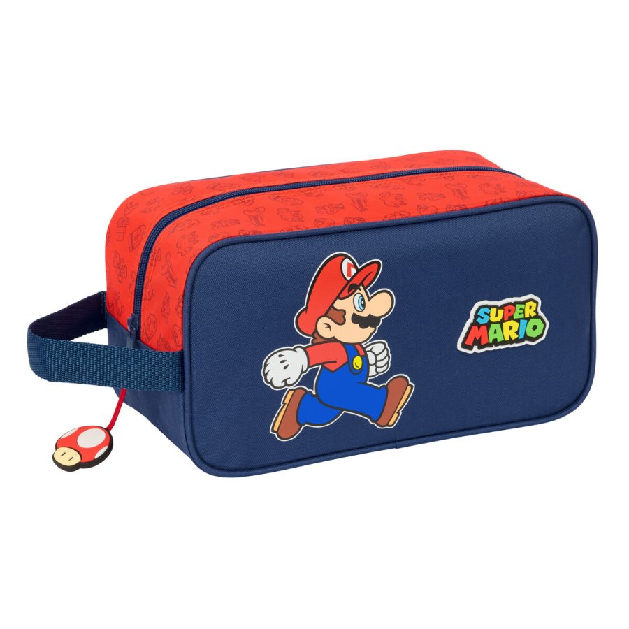 Rejseskotaske Super Mario Trick R�d M�rkebl� 29 x 15 x 14 cm #1