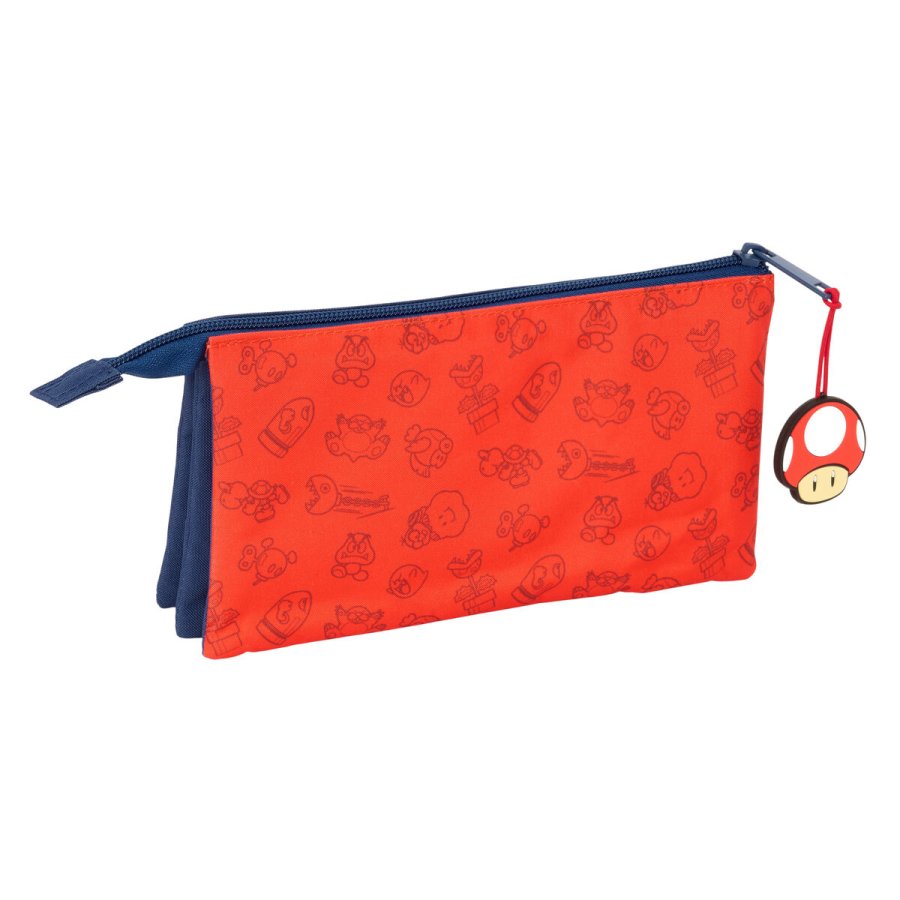 Tredobbelt bretaske Super Mario Trick Rd Mrkebl 22 x 12 x 3 cm #2