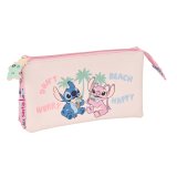 Tredobbelt bretaske Lilo & Stitch Beach Pink 22 x 12 x 3 cm #1
