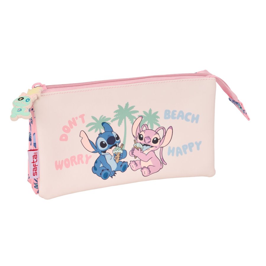 Tredobbelt bretaske Lilo & Stitch Beach Pink 22 x 12 x 3 cm #1