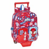 Skolerygsk med Hjul Spider-Man Rescue Bl Rd 22 x 27 x 10 cm #1