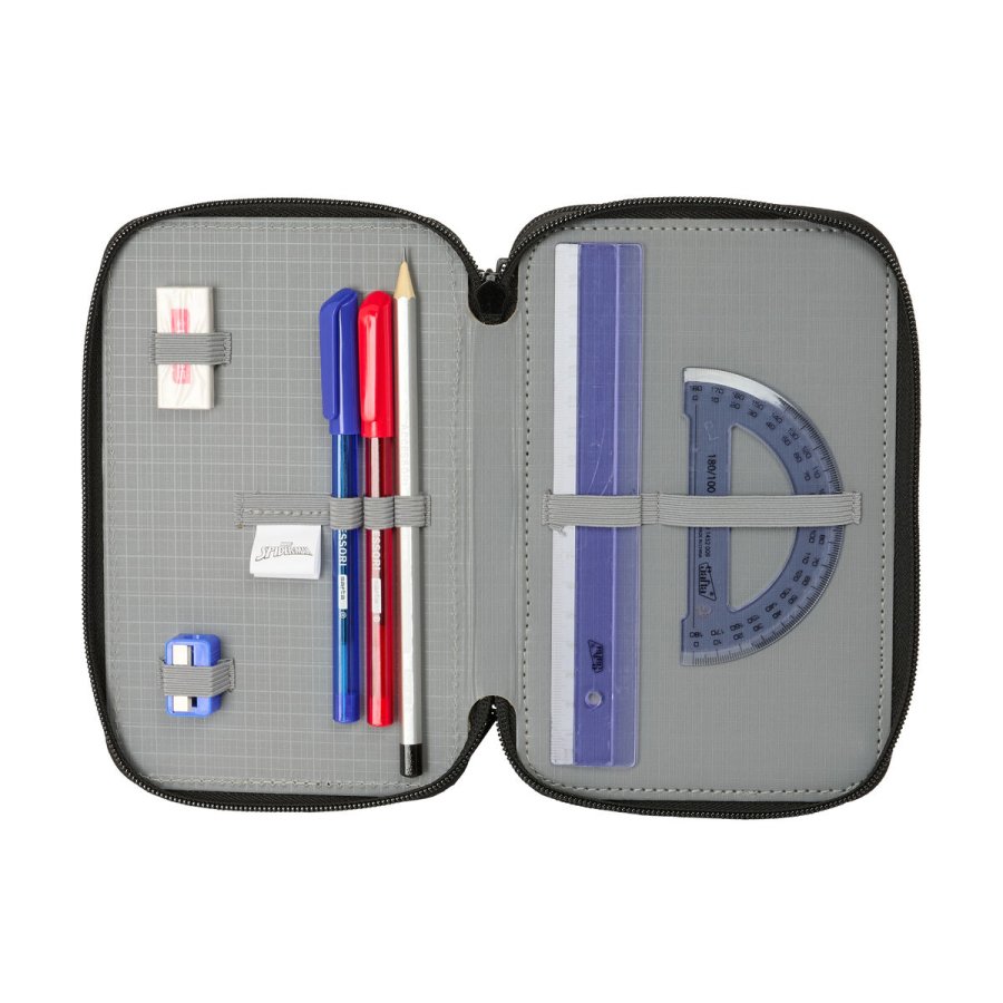 Penalhus med Tilbehr Spider-Man Attack Sort 12,5 x 19,5 x 5,5 cm 37 Dele #3