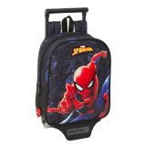 Skolerygsk med Hjul Spider-Man Attack Sort 22 x 27 x 10 cm #1