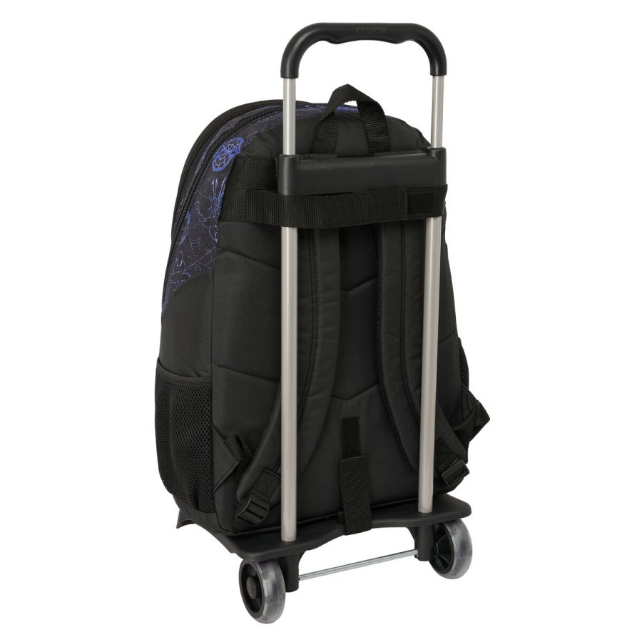 Skolerygs�k med Hjul Spider-Man Attack Sort 32 x 44 x 16 cm #3