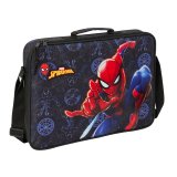 Skole skoletaske Spider-Man Attack Sort 38 x 28 x 6 cm #1