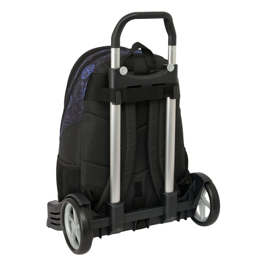 Skolerygs�k med Hjul Spider-Man Attack Sort 32 x 44 x 16 cm #2