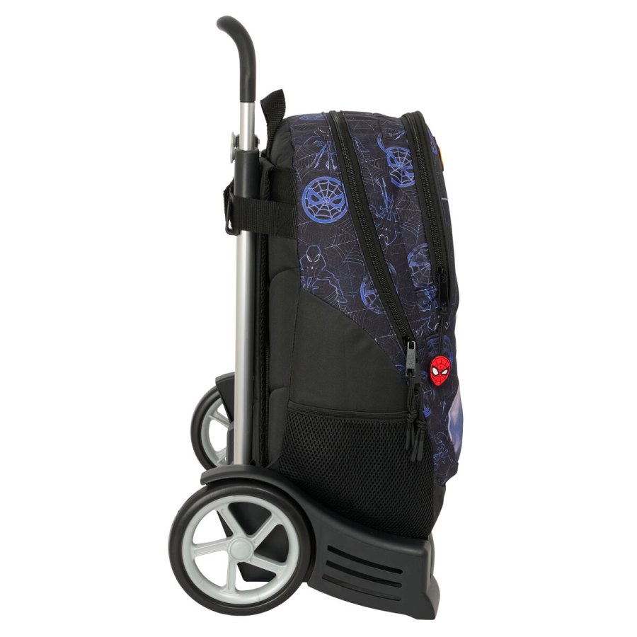 Skolerygs�k med Hjul Spider-Man Attack Sort 32 x 44 x 16 cm #3