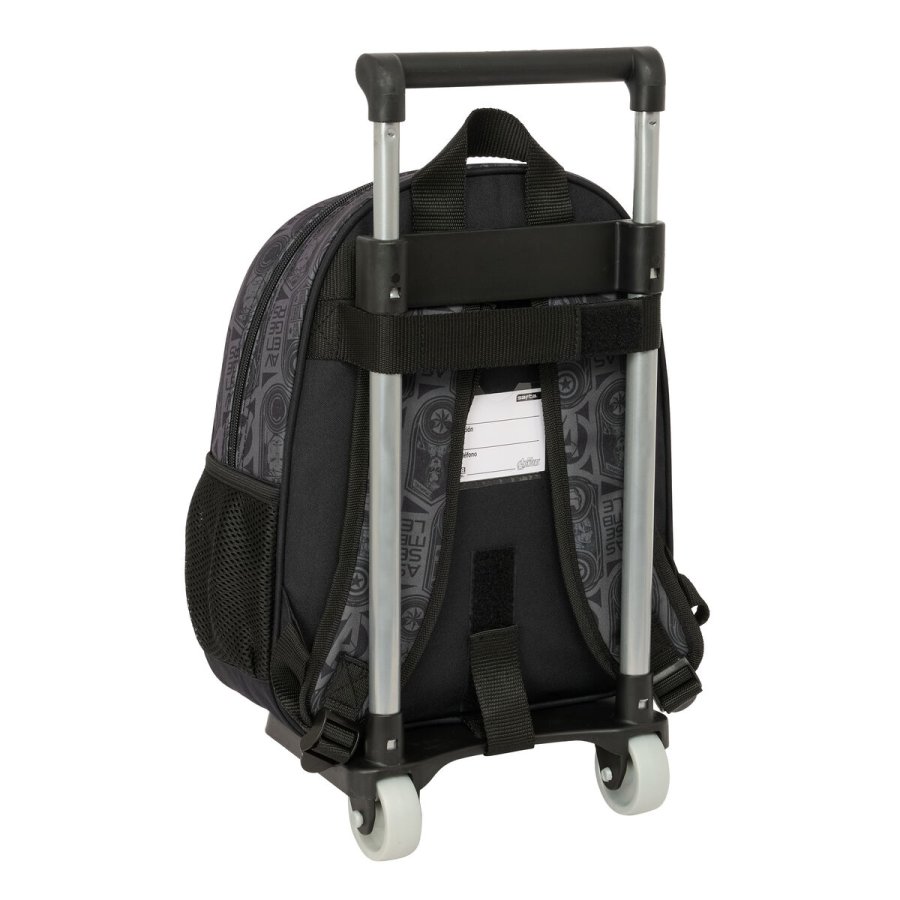 Skolerygsk med Hjul The Avengers Vendetta Sort 27 x 33 x 10 cm #3