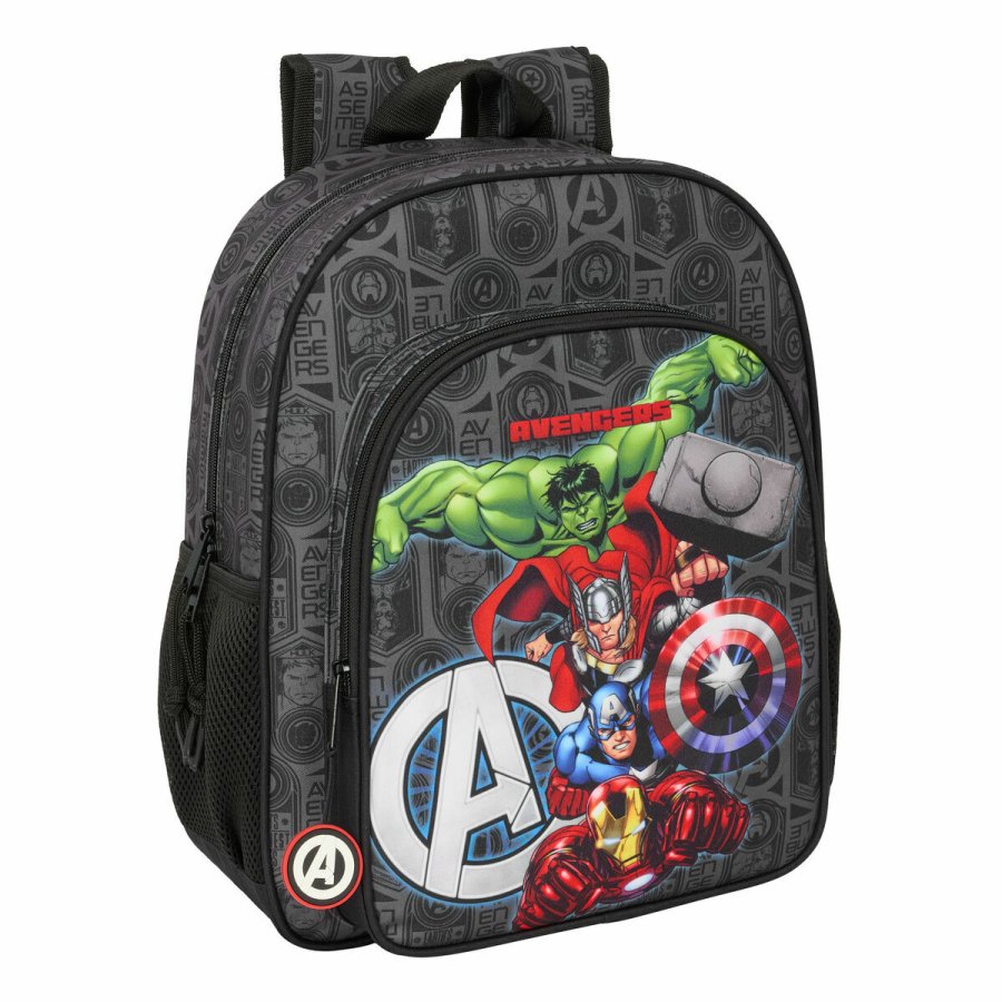 Skoletaske The Avengers Vendetta Sort 32 x 38 x 12 cm #1