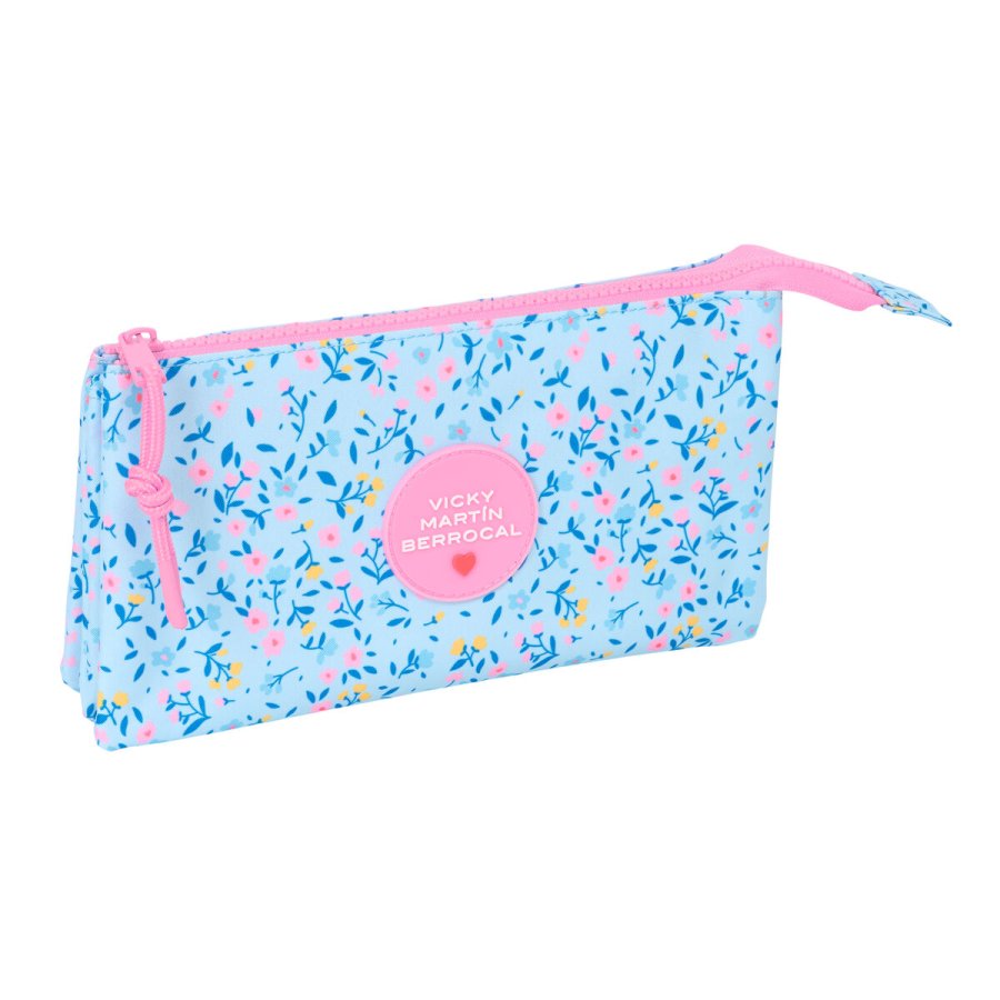 Tredobbelt bretaske Vicky Martn Berrocal Paraso Pink Lysebl 22 x 12 x 3 cm #1