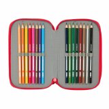 Tredobbelt Penalhus Hello Kitty Iconic Hvid Rd 12,5 x 19,5 x 5,5 cm 37 Dele #5