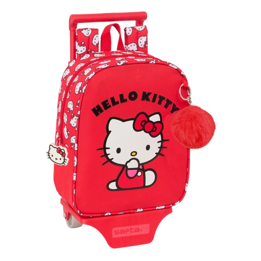 Skoletaske Hello Kitty Iconic Hvid Rd 22 x 27 x 10 cm #1