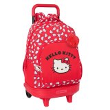 Skolerygsk med Hjul Hello Kitty Iconic Hvid Rd 33 x 45 x 22 cm #1