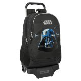 Skolerygsk med Hjul Star Wars Rebellion Sort 32 x 44 x 16 cm #1