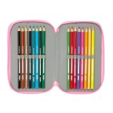 Tredobbelt Penalhus SuperKitties Pink Turkisbl 12,5 x 19,5 x 5,5 cm 37 Dele #2