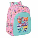 Skoletaske SuperKitties Pink Turkisbl 26 x 34 x 11 cm #1